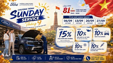 Sunday Service Tháng 9: Hà Nội Vào Thu, Đưa Xế Yêu Vào Xưởng!