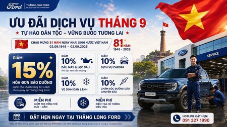 Tự Hào Dân Tộc – Vững Bước Tương Lai: Ưu Đãi Dịch Vụ Ford Tháng 9