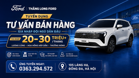 Tuyển Dụng Tư Vấn Bán Hàng Ford